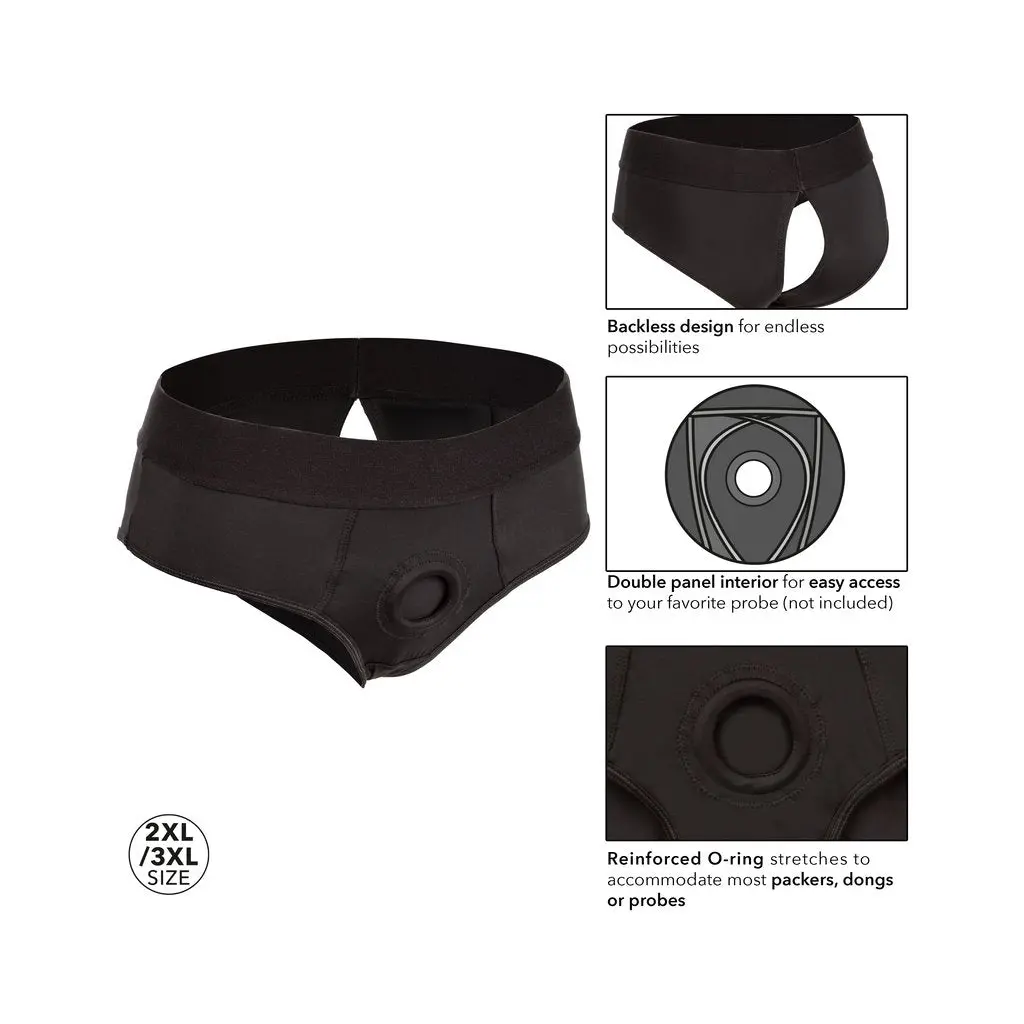 Boundless Backless Brief Harness - Black 1
