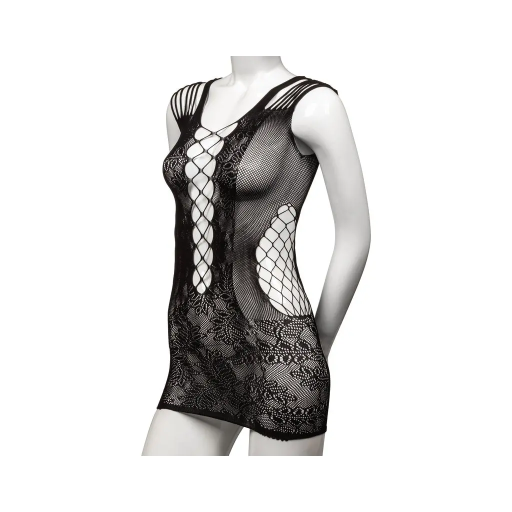 Scandal Peek-A-Boo Mini Dress - Black 1