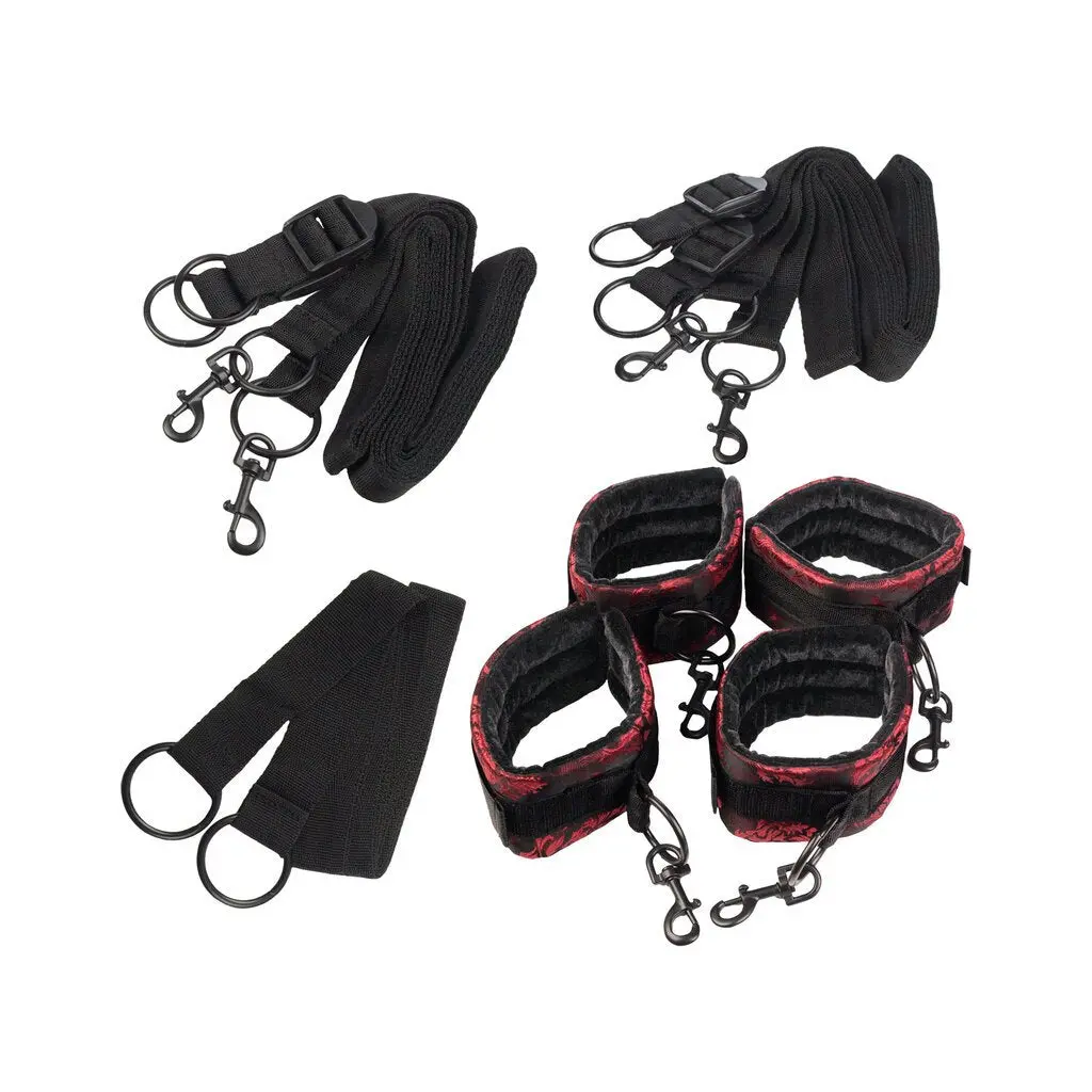 Scandal Bed Restraints - Red 1