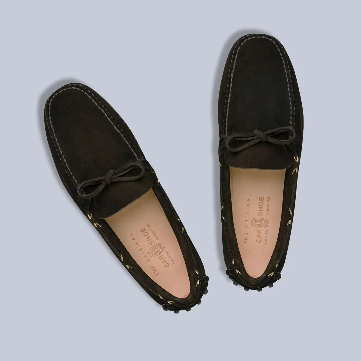 Brown Suede Driving Loafers 1