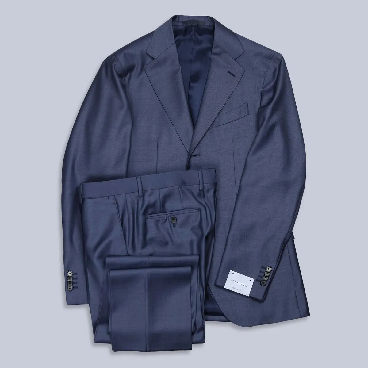 Blue Superfine 130S Wool Suit 1