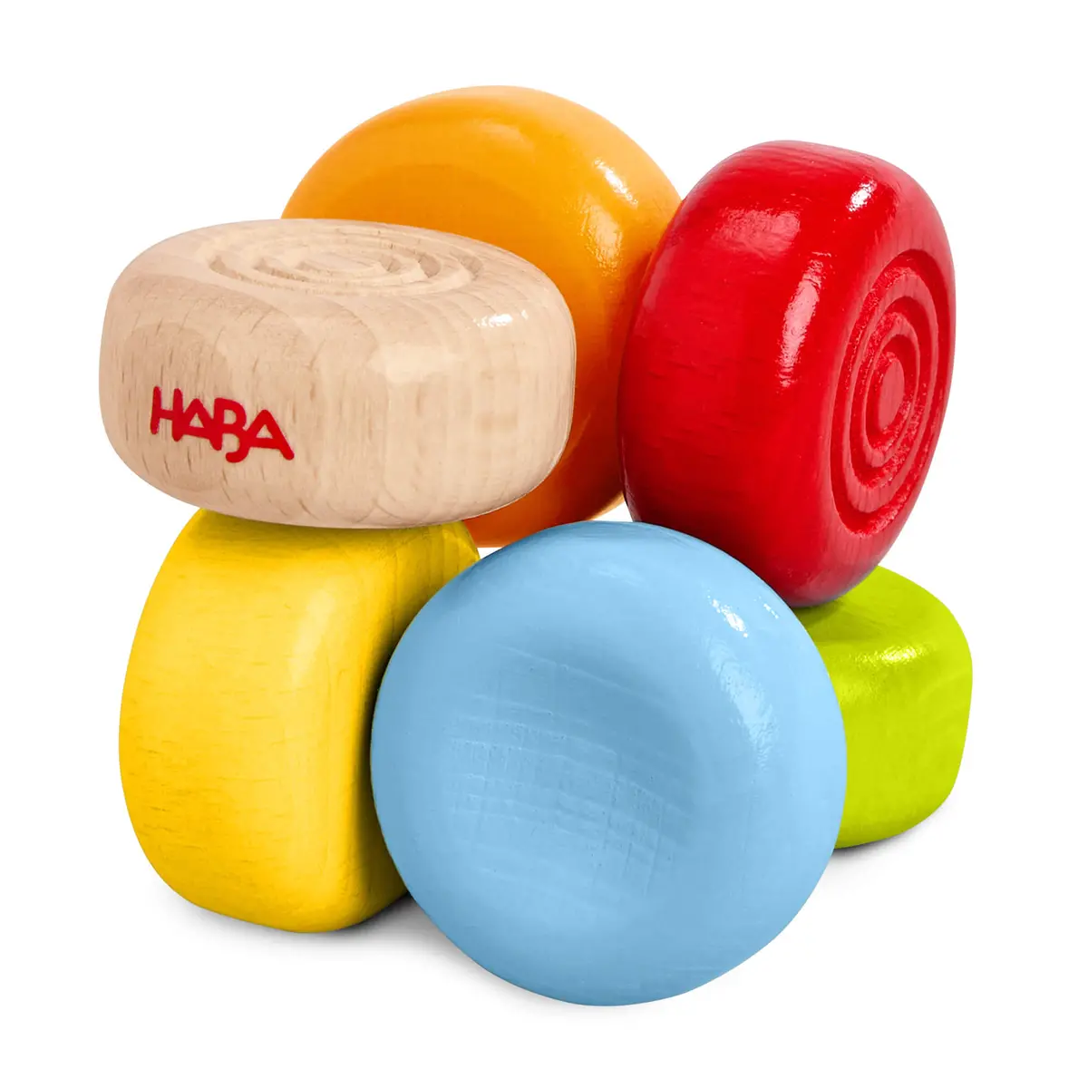 Color Drops Wooden Grasping And Teething Toy 1