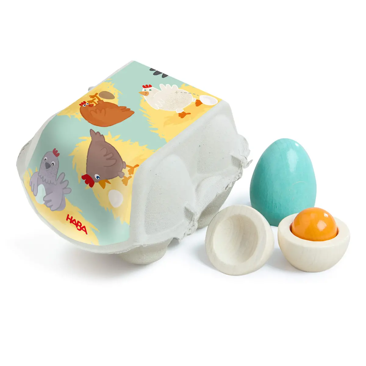 Creative Play – Wooden Eggs Play Food Set 1