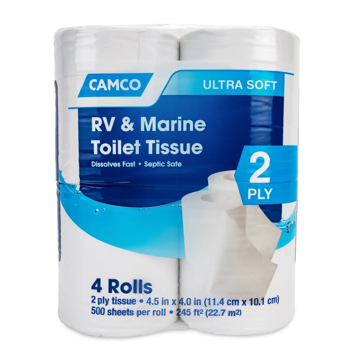 Tst 2 Ply Toilet Tissue 4 Rolls, 500 Sheets 1