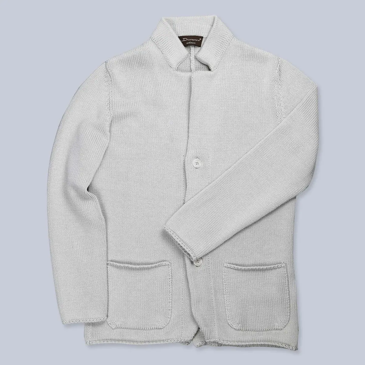 Beige Knitted Cotton Cardigan 1