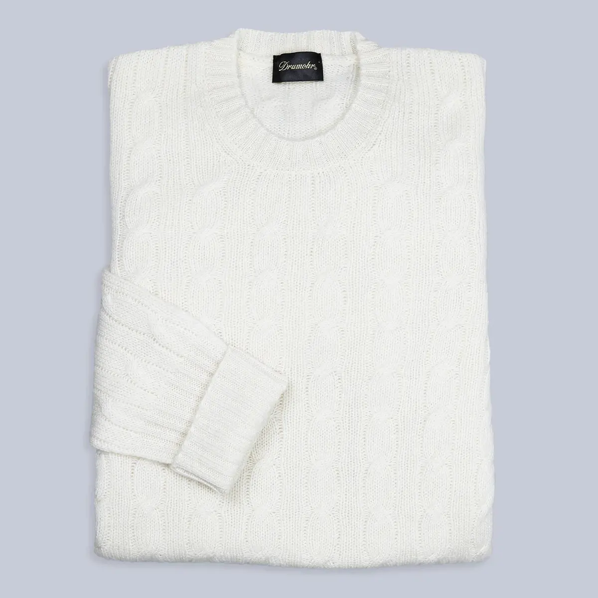Off-White Cashmere Cable Knitted Sweater 1