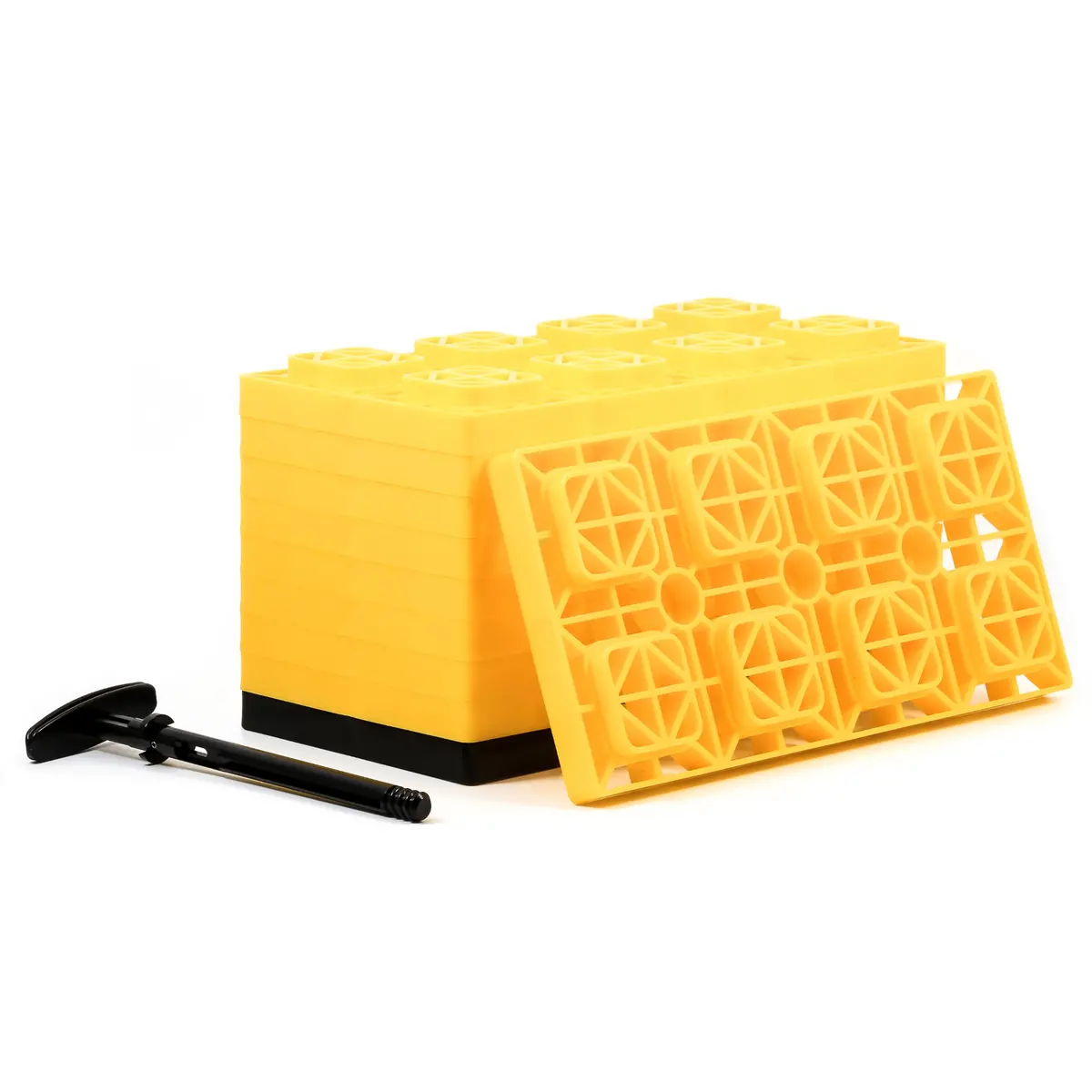 Fasten Leveling Blocks W/T-Handle,4X2,Yellow 10 Pk (E/F) 1