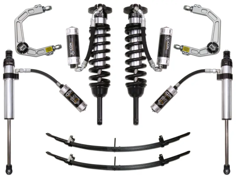 Icon 05-15 Toyota Tacoma 0-3.5In/2016+ Toyota Tacoma 0-2.75In Stg 6 Suspension System W/Billet Uca 1