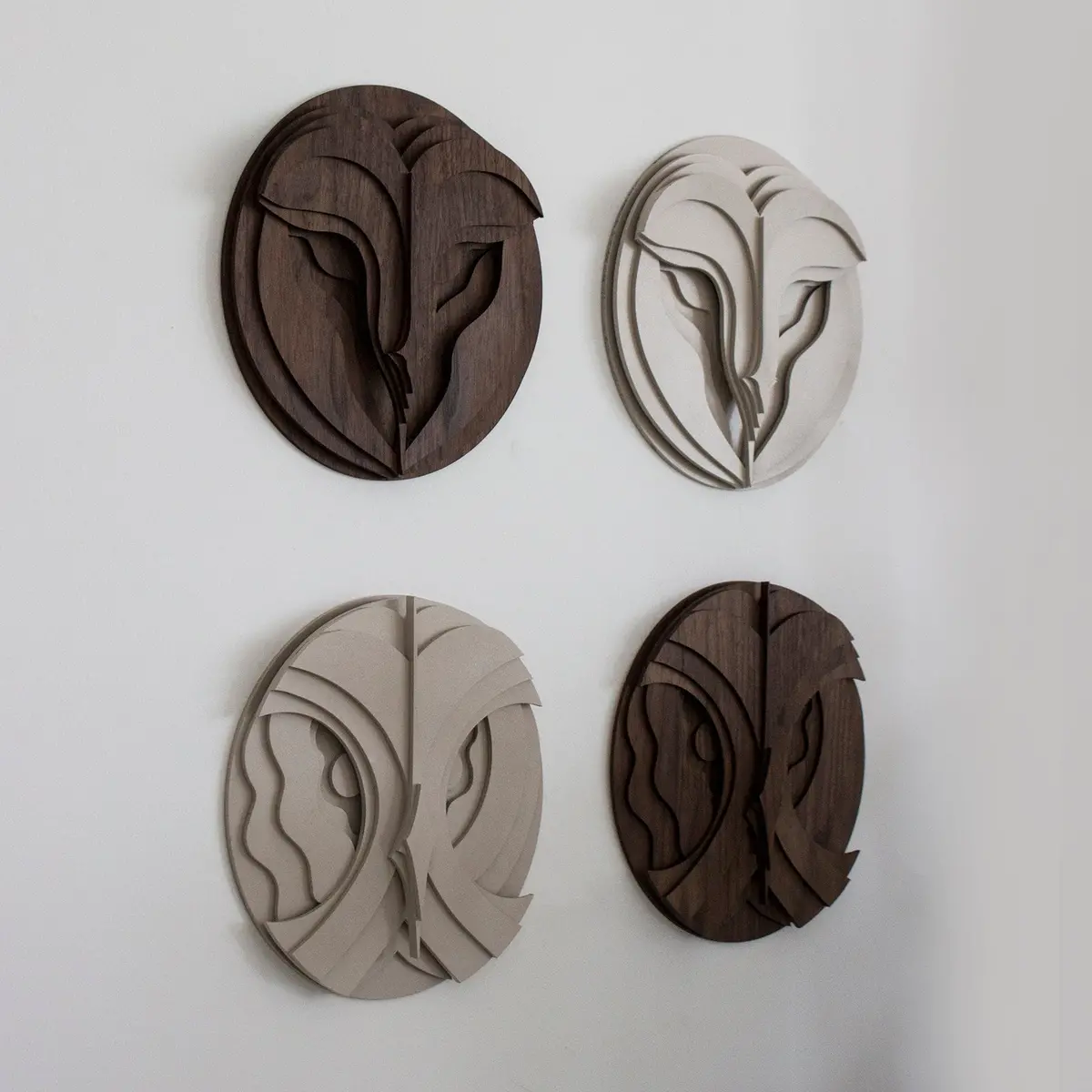 Bundle Of 4 Owl Sculptures 1