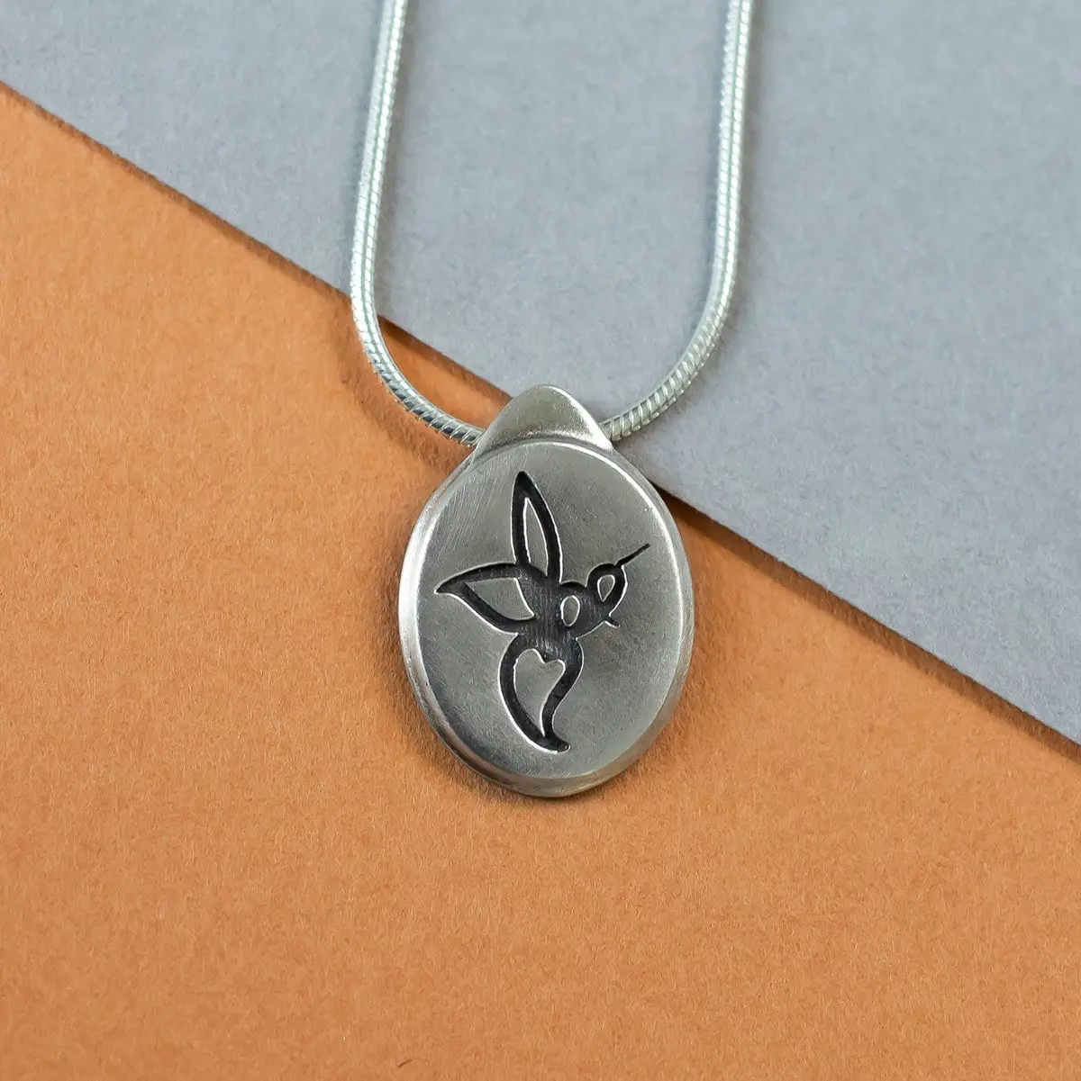 Engraved Bumblebee Pendant 1