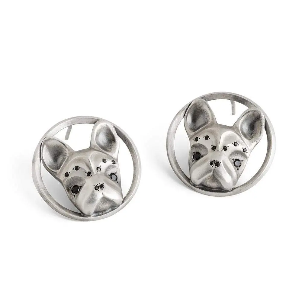 French Bulldog Stud Earrings 1