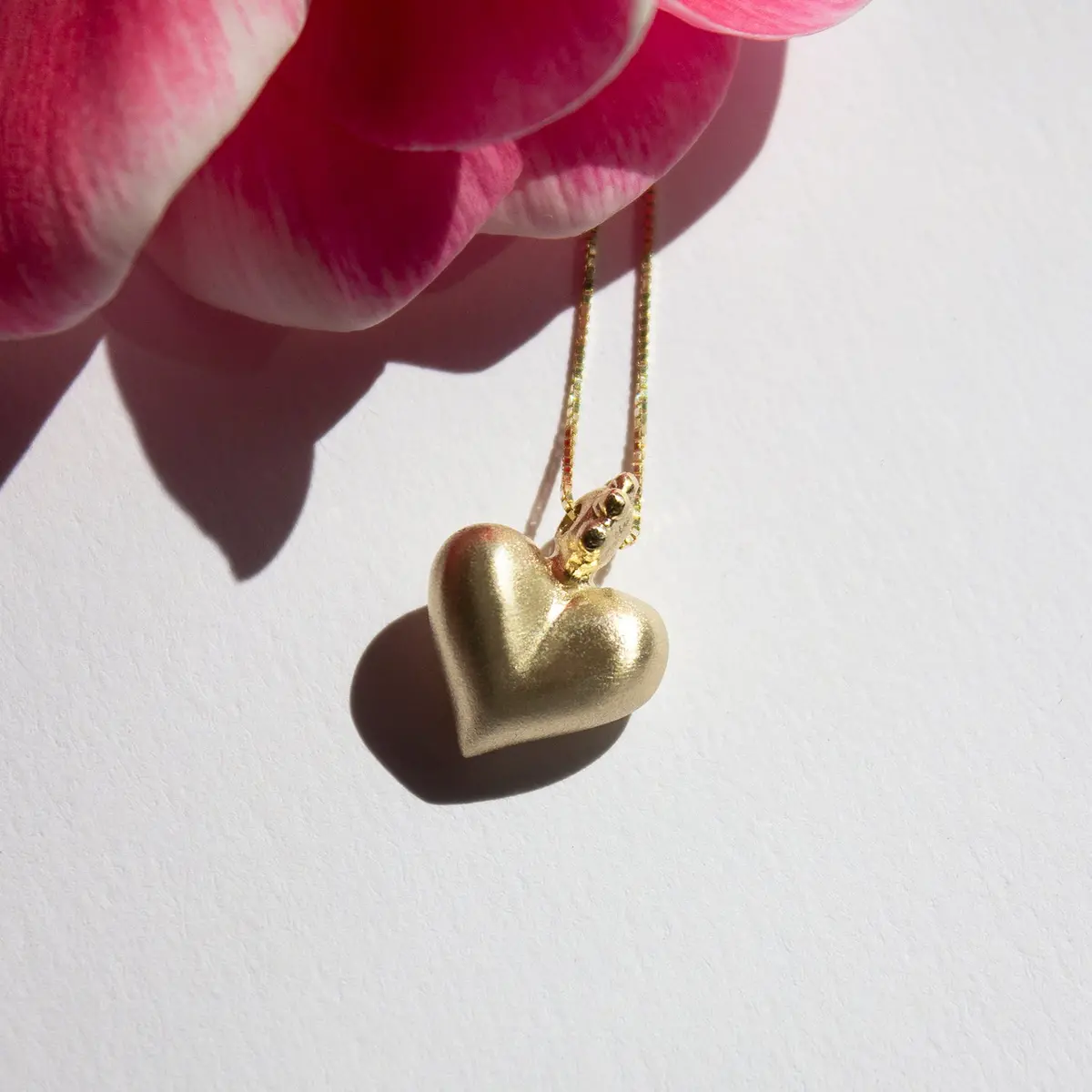 14K Gold Heart Necklace 1