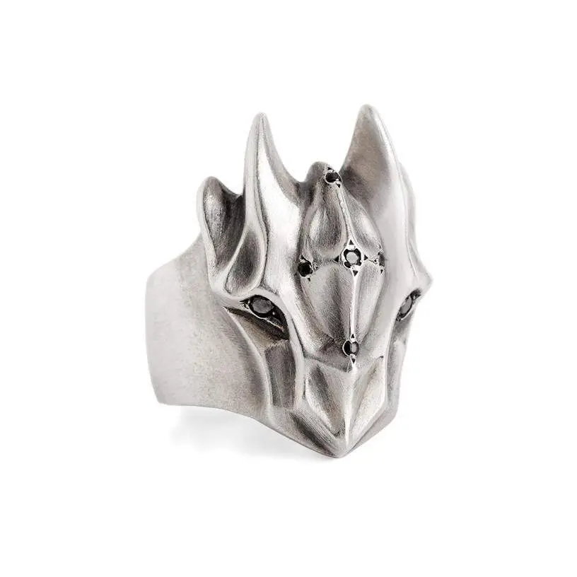 Dragon Ring With Black Diamonds 1