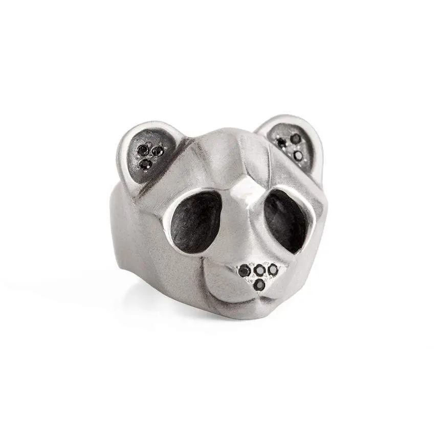 Panda Ring With Black Setting 1