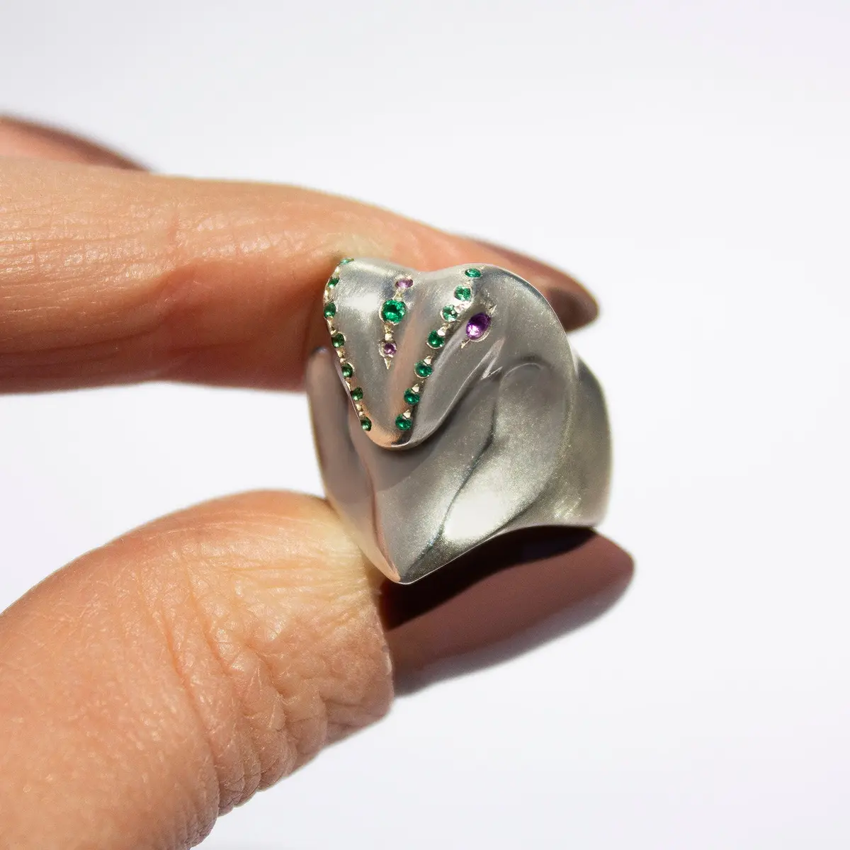 Lavender & Mint Cobra Ring 1