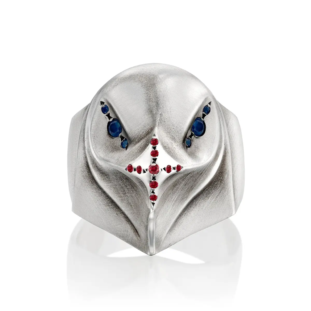 Limited Edition Eagle Ring With Blue Sapphires & Rubys 1