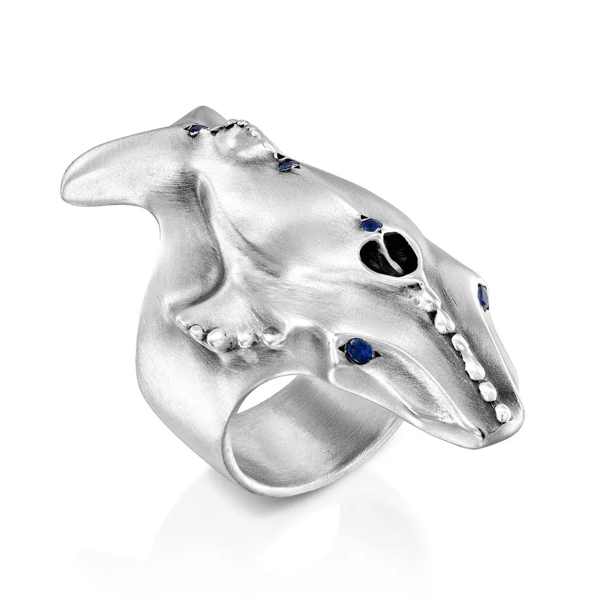 Whale Ring With Blue Sapphires 1