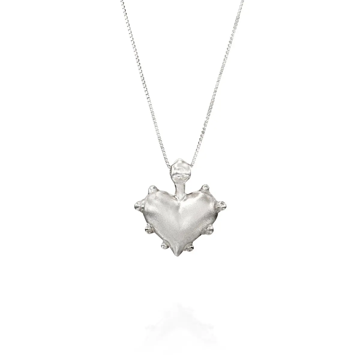 Silver Goth Heart 1