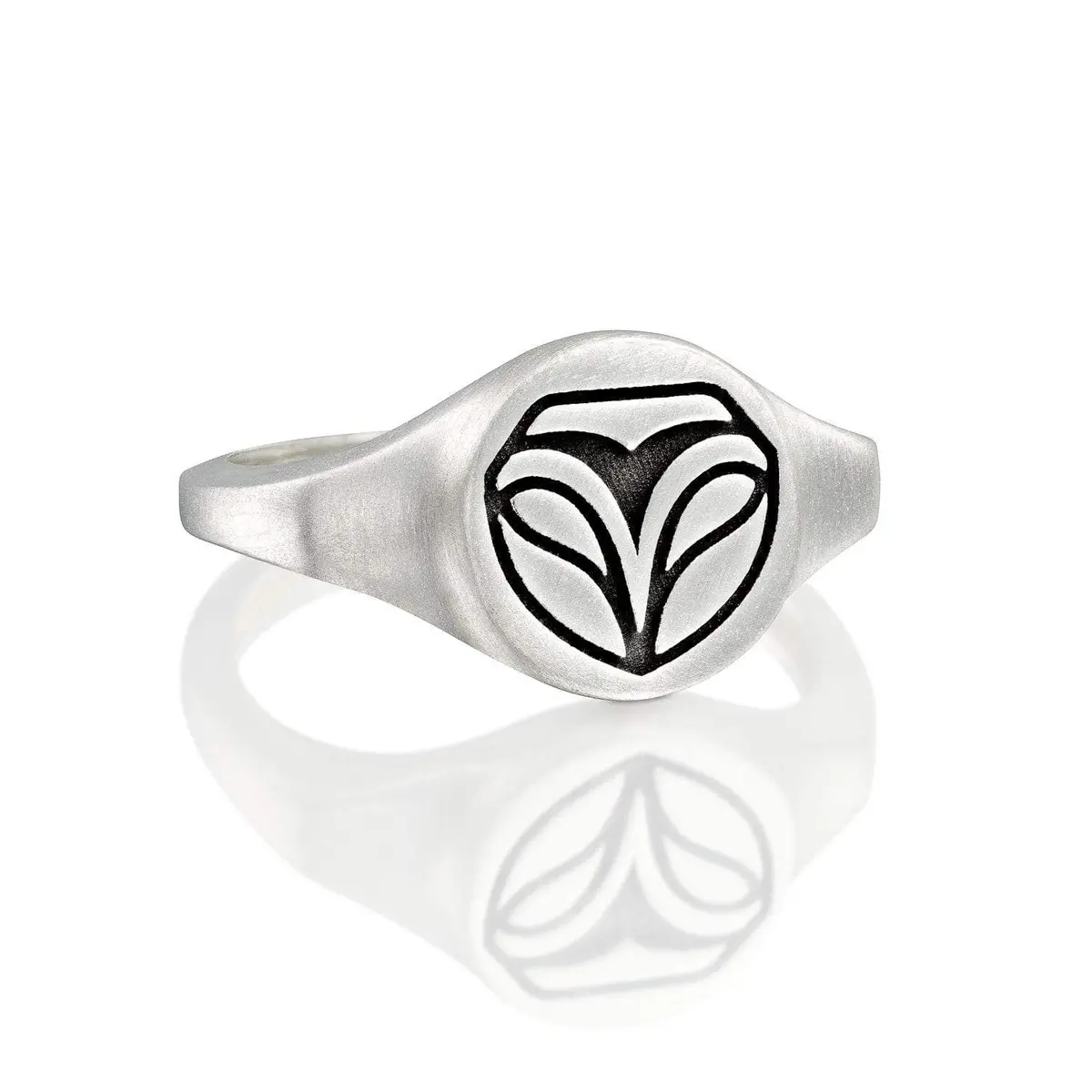 Silver Owl Signet Ring 1