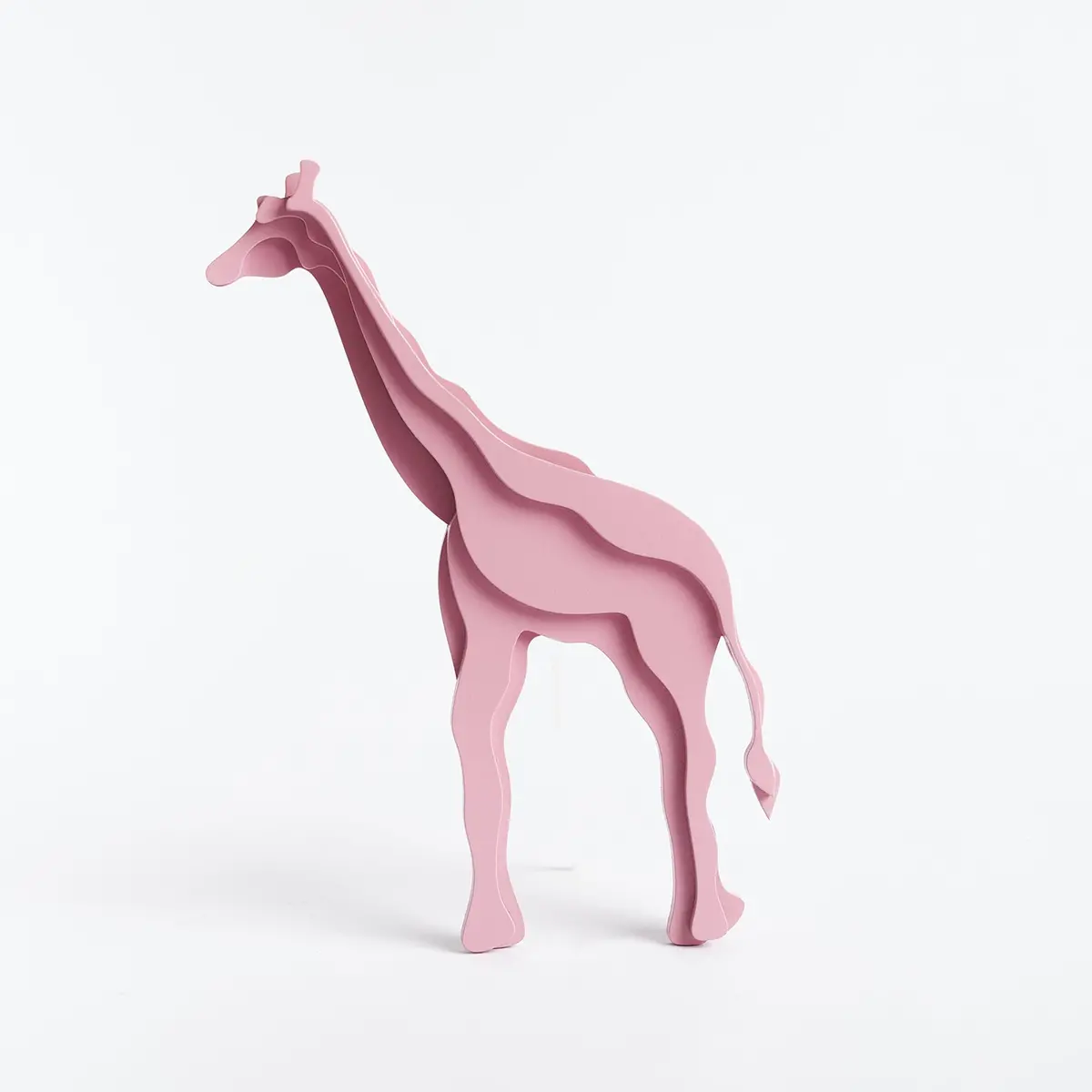 Pink Giraffe Wall Sculpture 1