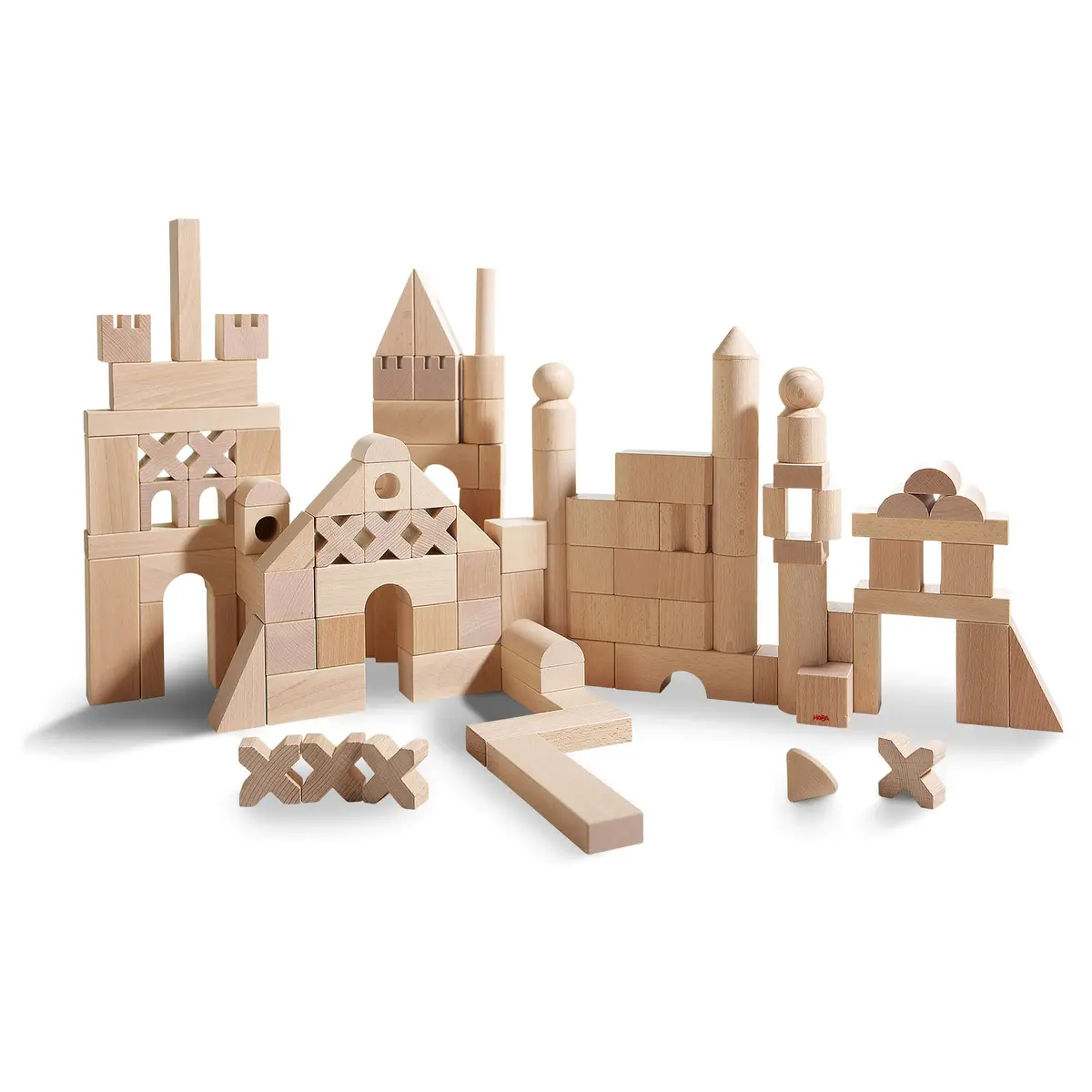 Basic Building Blocks 102 Piece Extra Large Wooden Starter Set 1