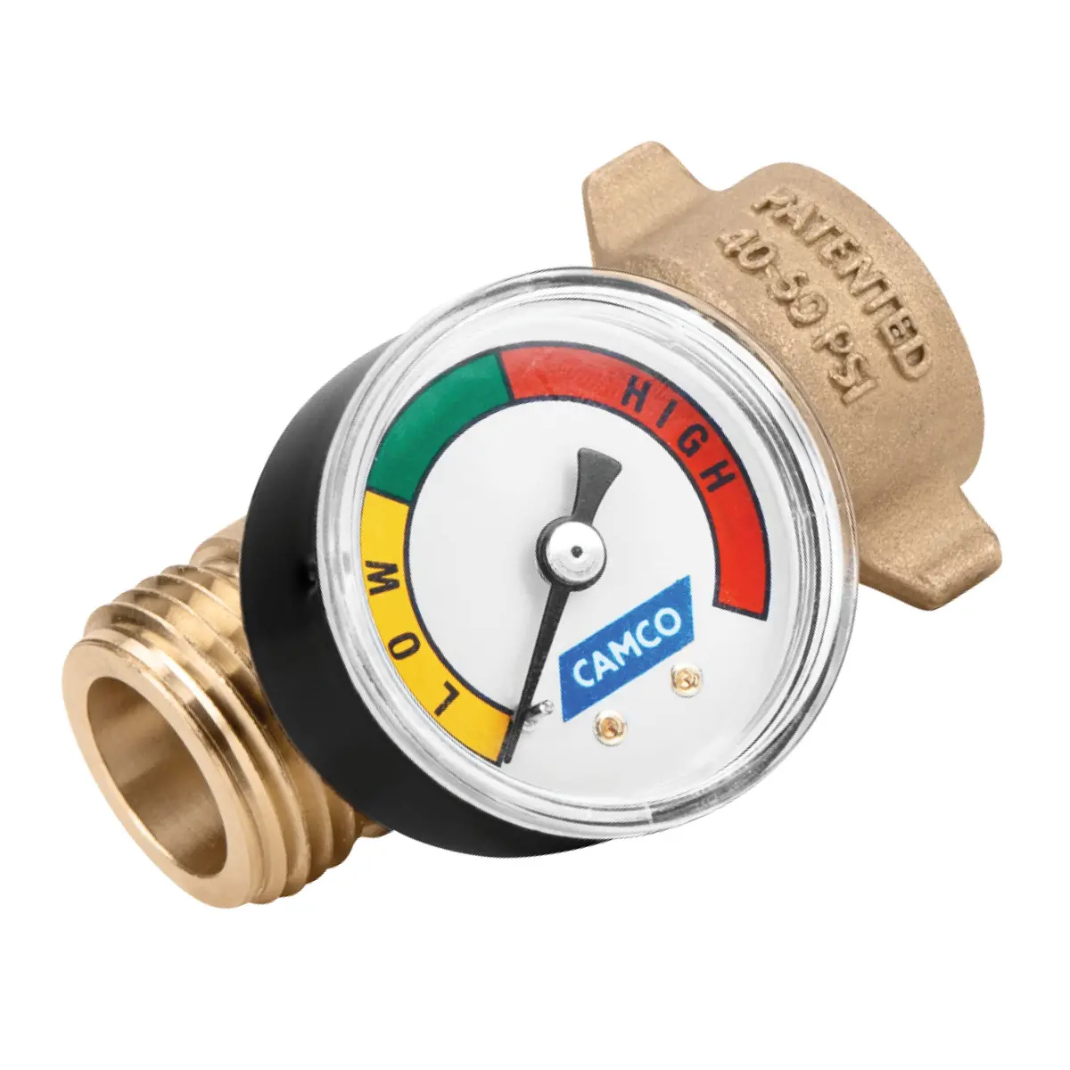 Brass Water Pressure Regulator With Gauge (E/F) Llc 1