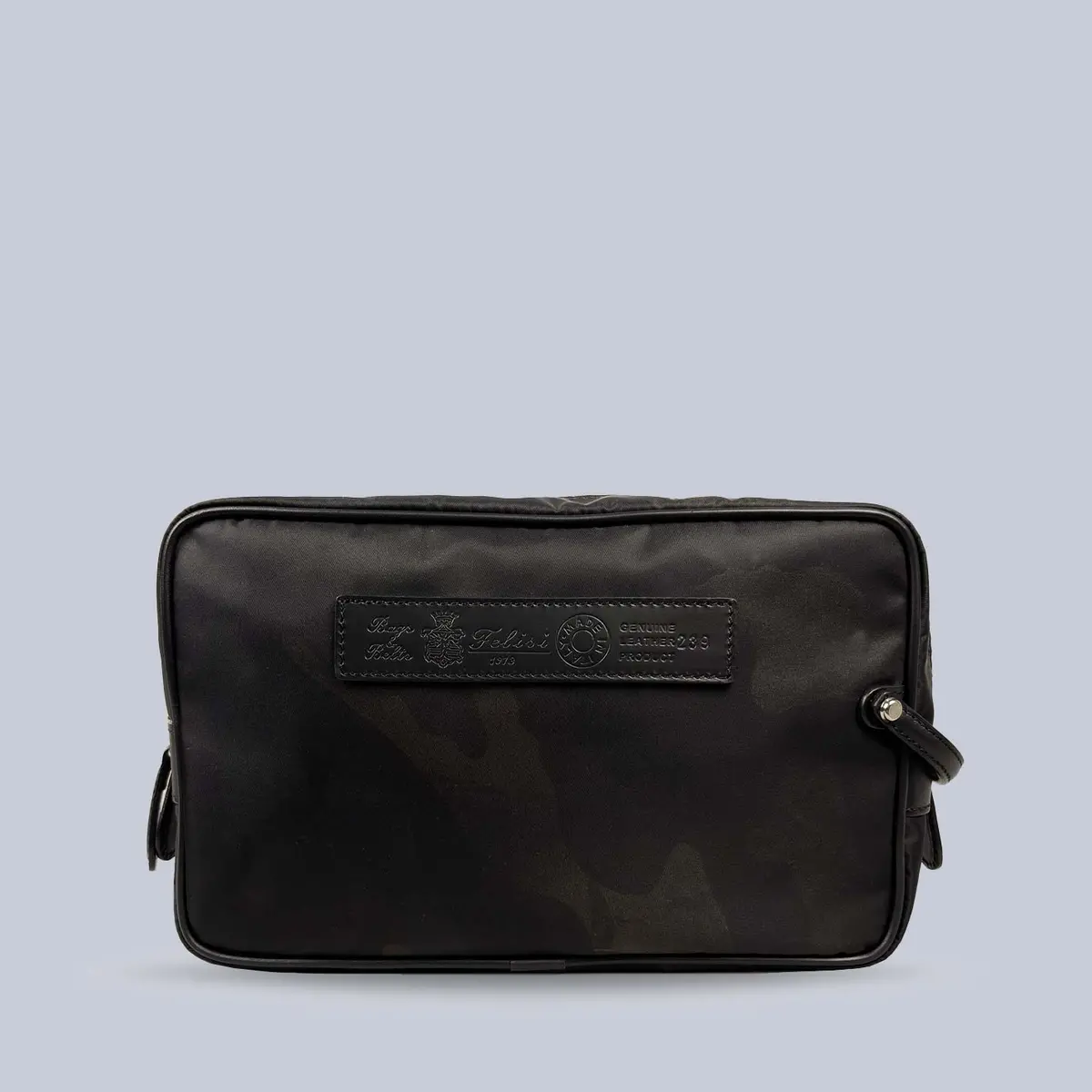 Black Brown Camouflage Canvas Toilet Case 1