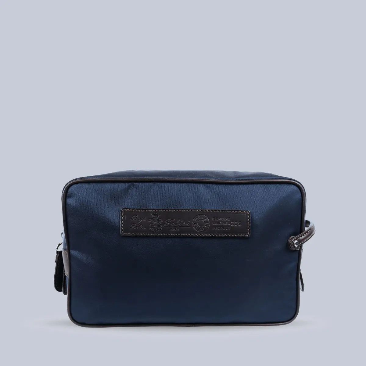 Navy Canvas Toilet Case 1