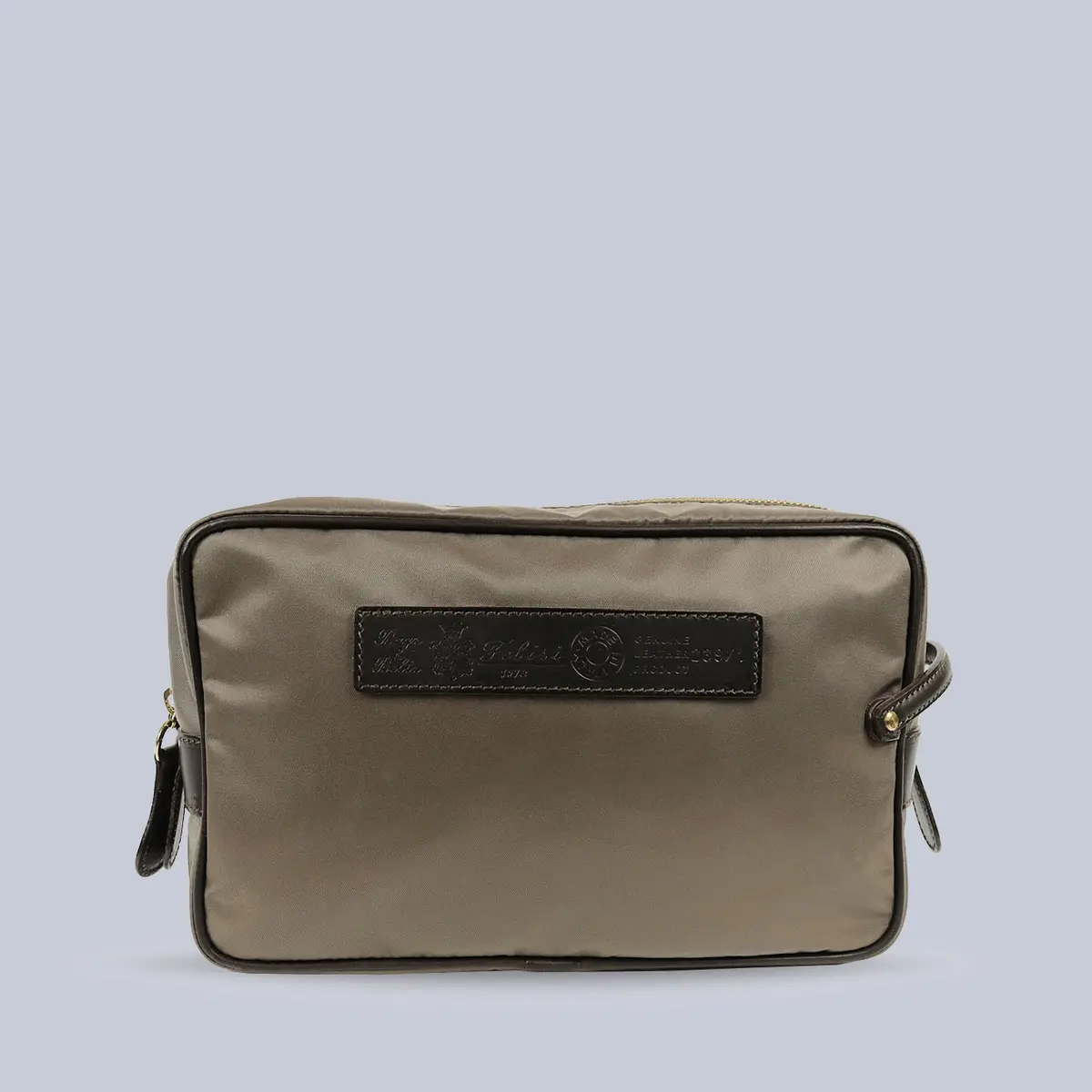 Olive Canvas Toilet Case 1