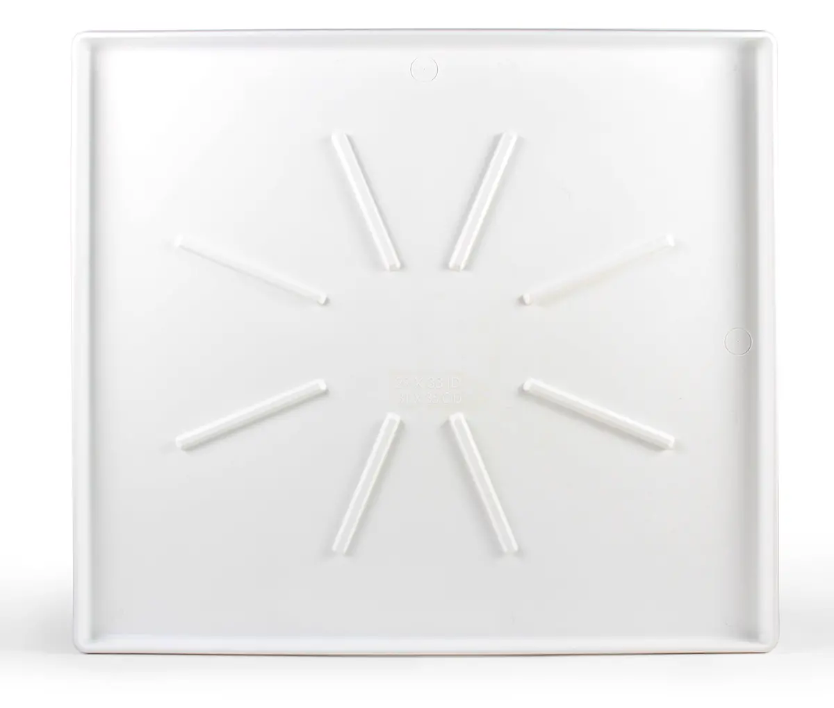 Wm Drain Pan-30.5X34.5 Od Lowprofile W/Pvcfittingwhite (E/F) 1