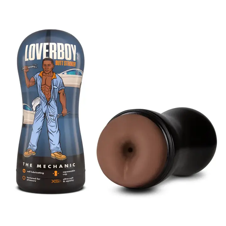 Loverboy The Mechanic Self Lubricating Realistic Brown Masturbator / Stroker 1