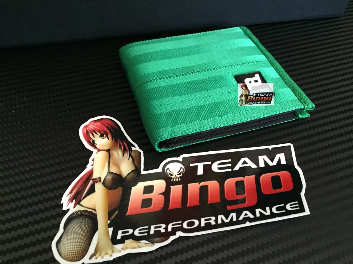 Jdm Green Racing Harness Wallet Jdm Drift Race Rally Motor Sport Gift 1