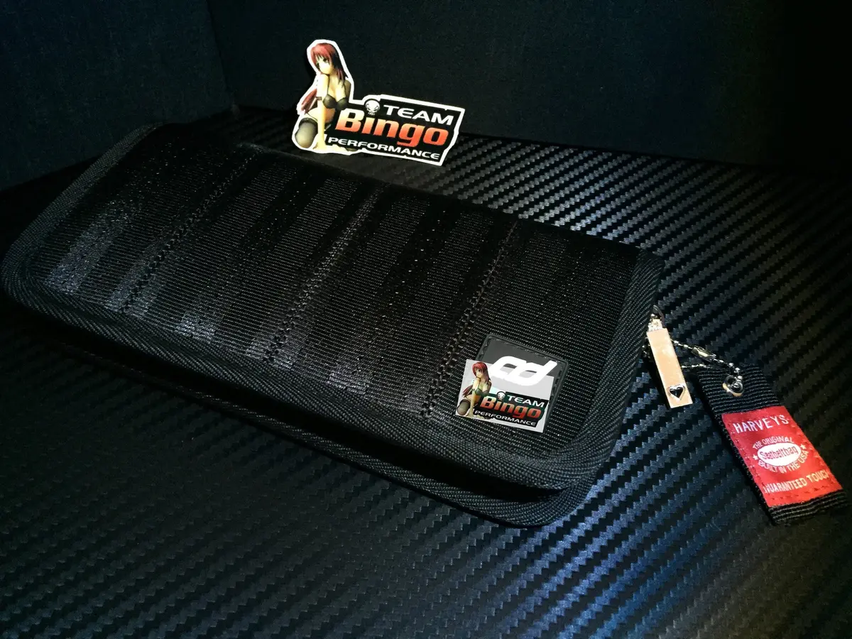 Racing Harness Wallet / Ladies Purse / Clutch / Unisex Limited Edition (Black) 1
