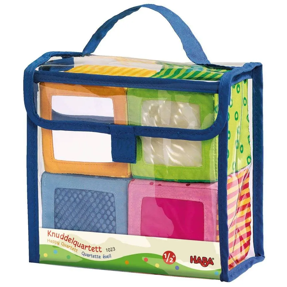 Happy Quartett Baby's 4 Piece Soft Block Set 1