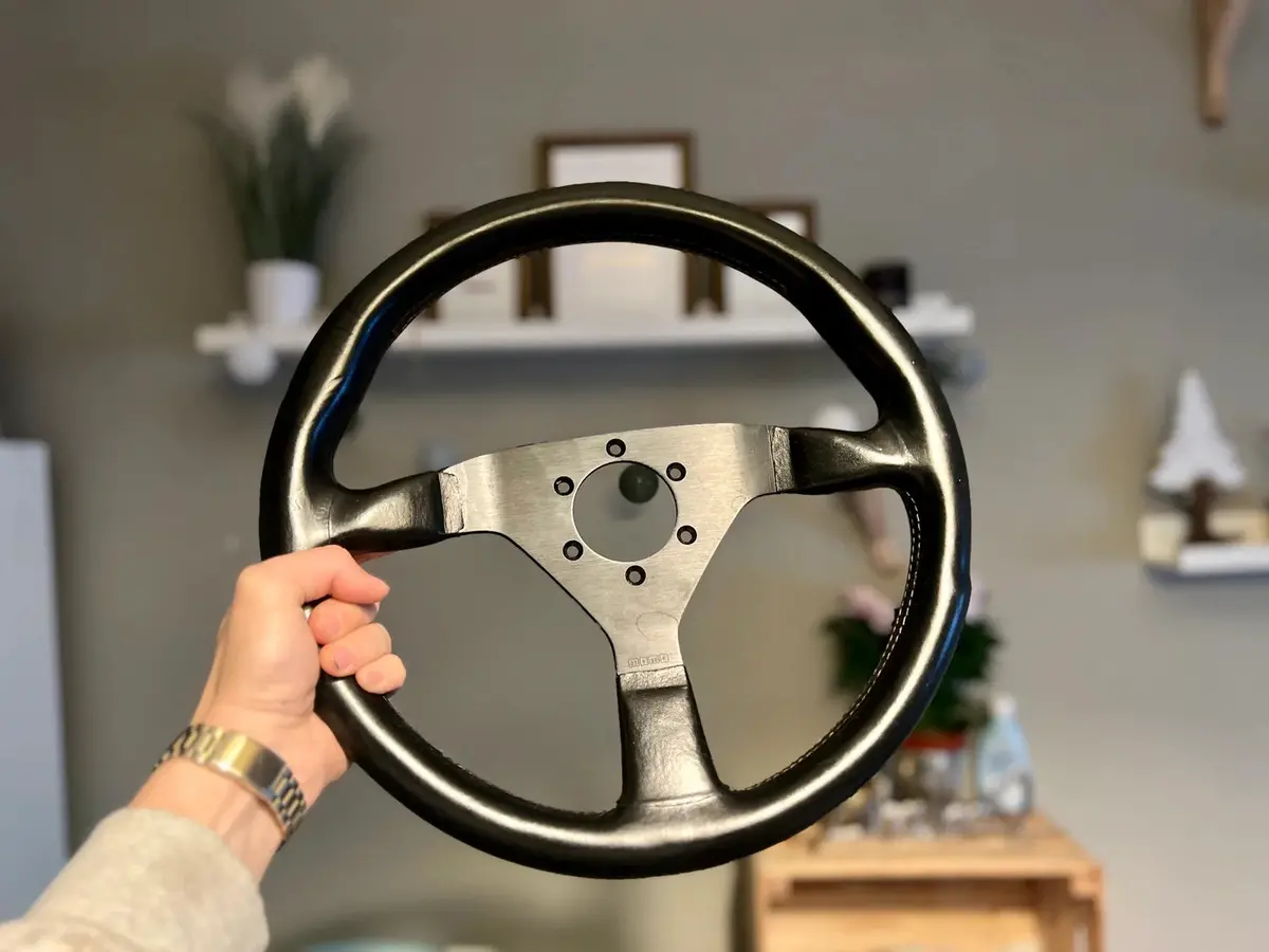 Momo Monte Carlo V35 Leather Steering Wheel 1
