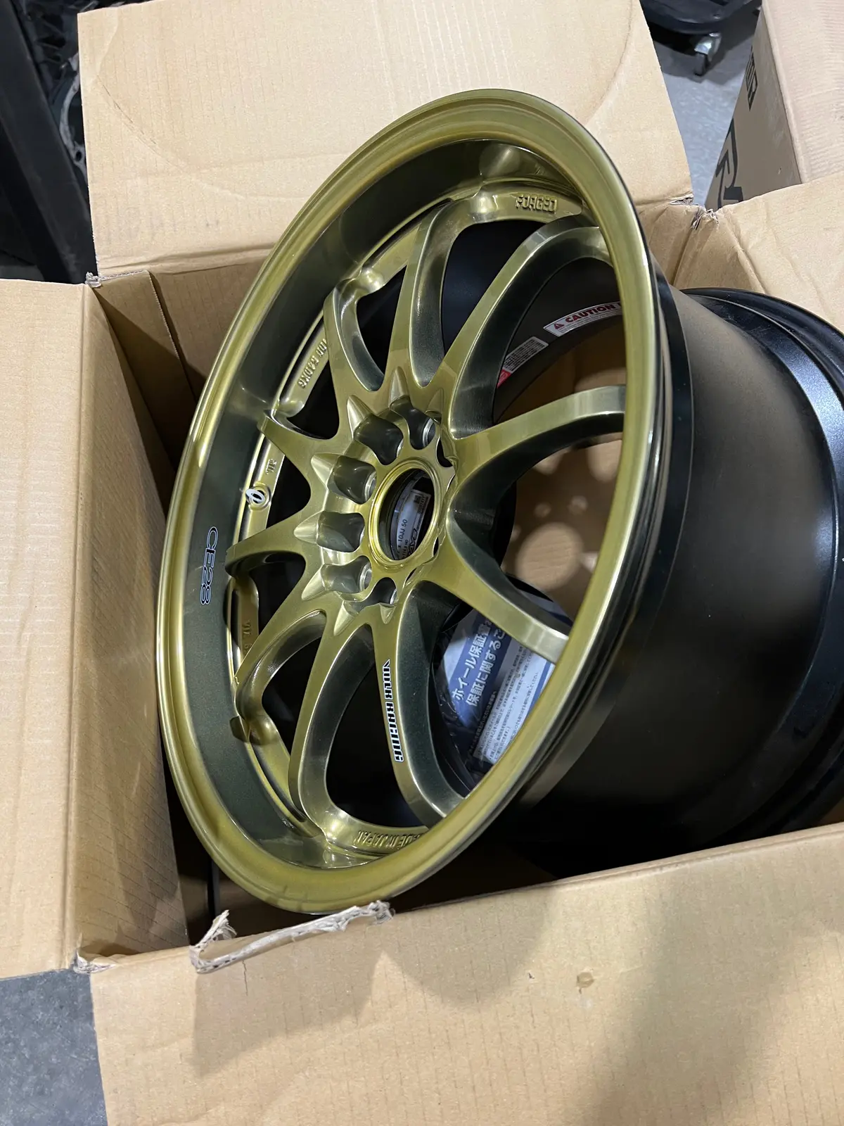 Volk Racing Ce28 Hyper Gold 17X10+ 50 Rare Set 2