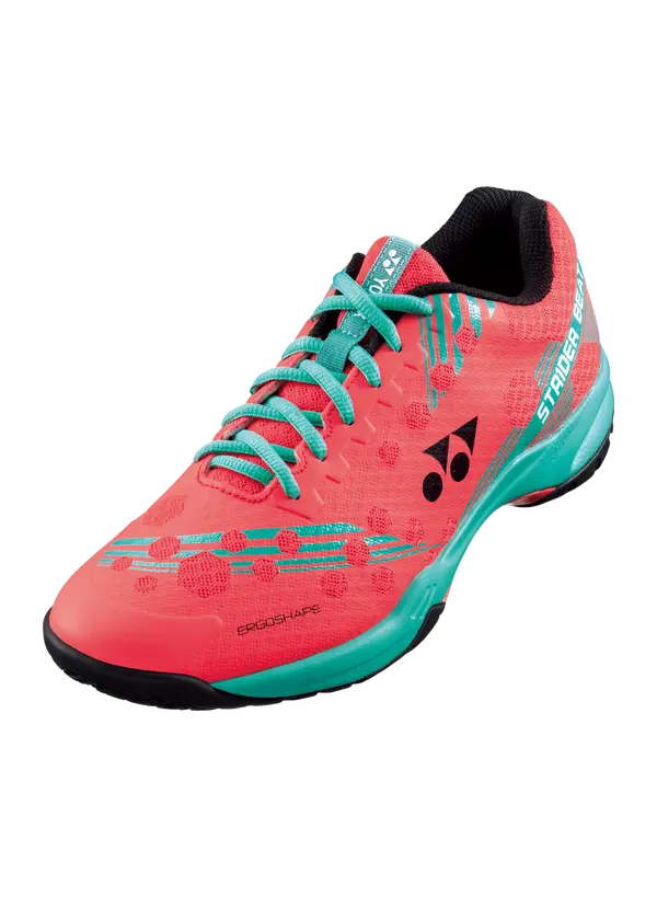 Yonex Power Cushion Strider Beat Badminton Shoes 2024 (Bright Red) 1