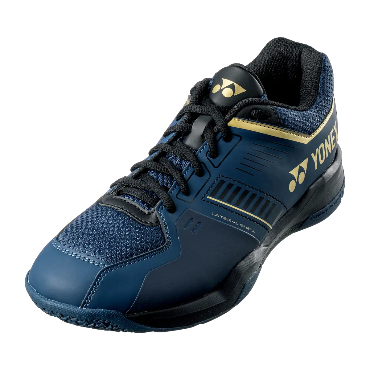 Yonex Power Cushion Strider Flow Wide Badminton Shoes (Navy/Gold) 1