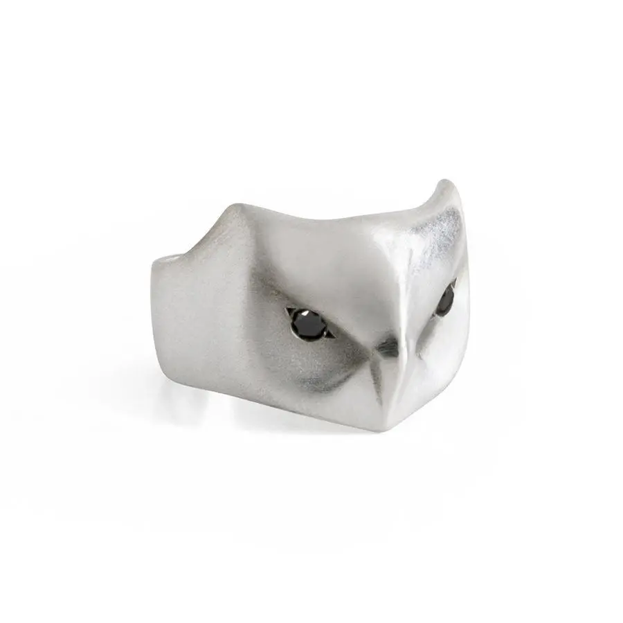 Black Diamond Great Horned Owl Ring 1