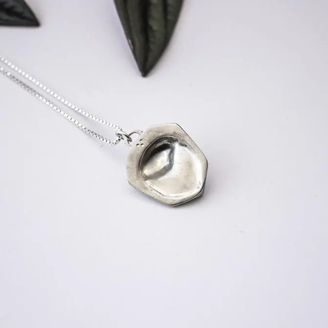 Blue & White Owl Necklace 2