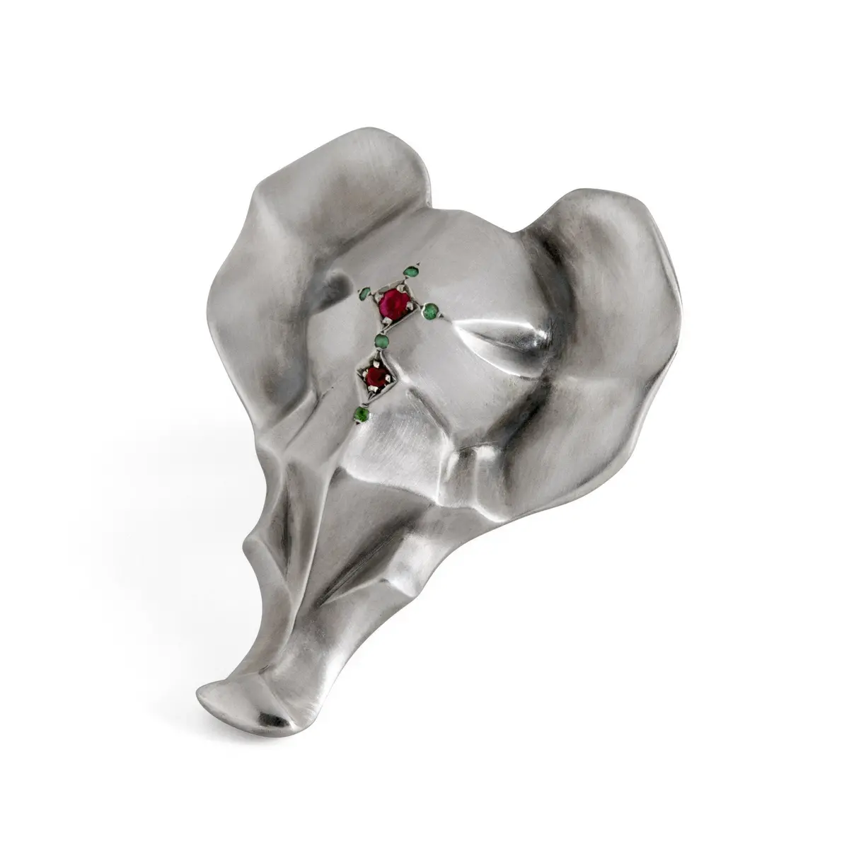 Elephant Ring With Emerald & Ruby 1