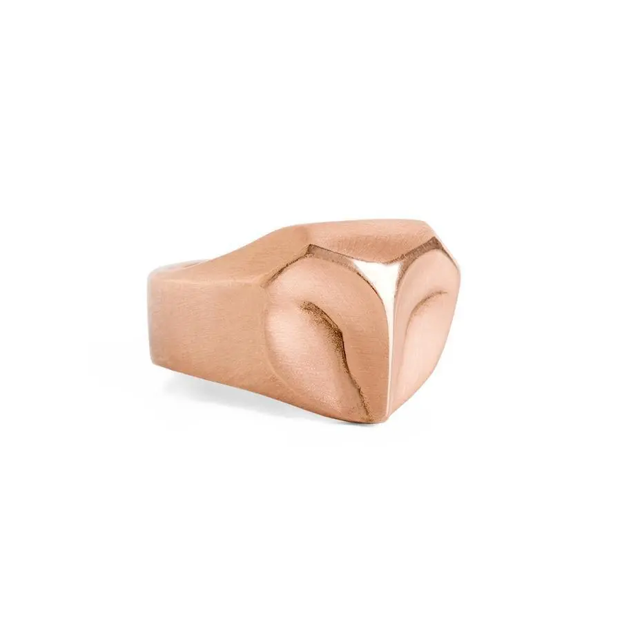 Rose Gold Owl Ring 1