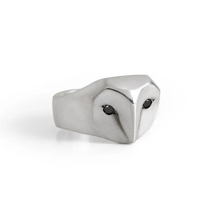 Black Diamond Owl Ring 1
