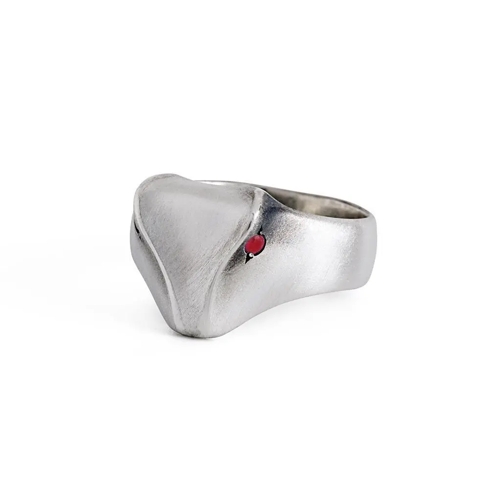 Snake Ring With Ruby Eyes 1