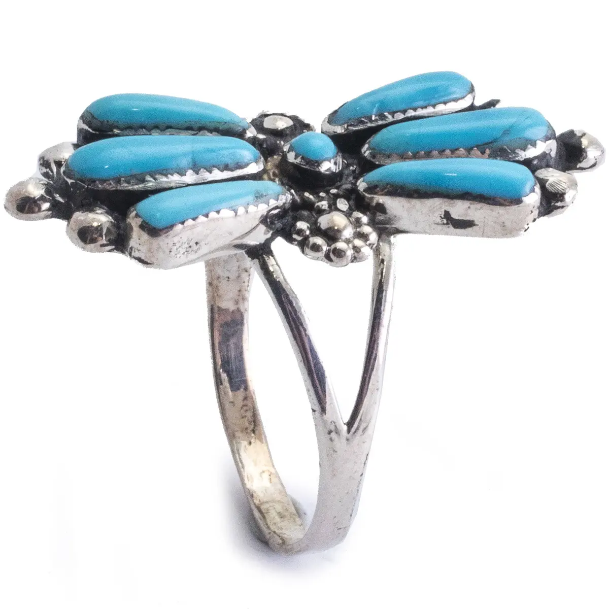 Turquoise Butterfly Handmade 925 Sterling Silver Ring 1