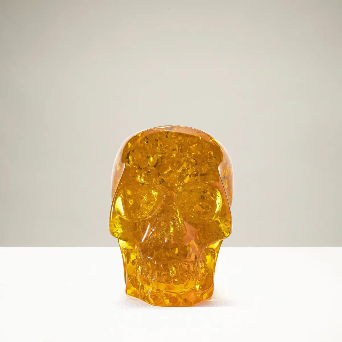 Cultured Amber Skull 1