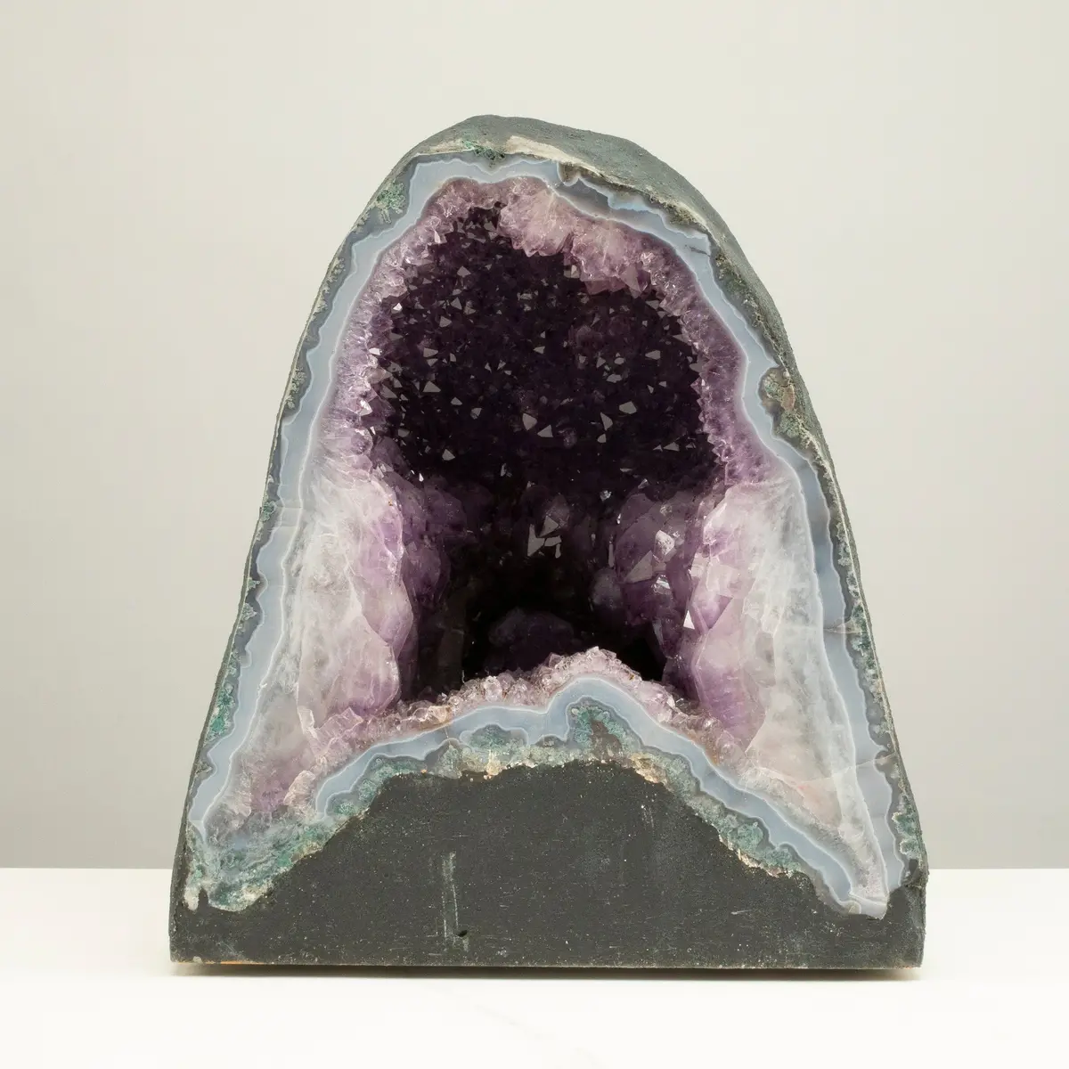 Amethyst Geode Cathedral From Brazil - 12" / 36 Lbs 1