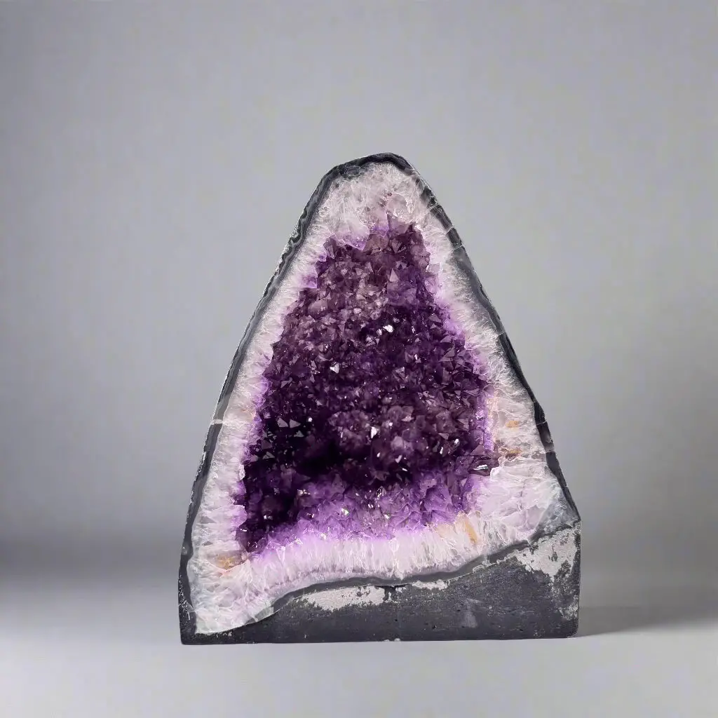 Amethyst Geode Cathedral From Brazil - 14" / 42 Lbs 1