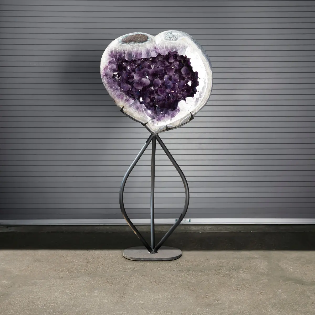 Amethyst Geode Heart From Brazil - 63" / 392 Lbs 1