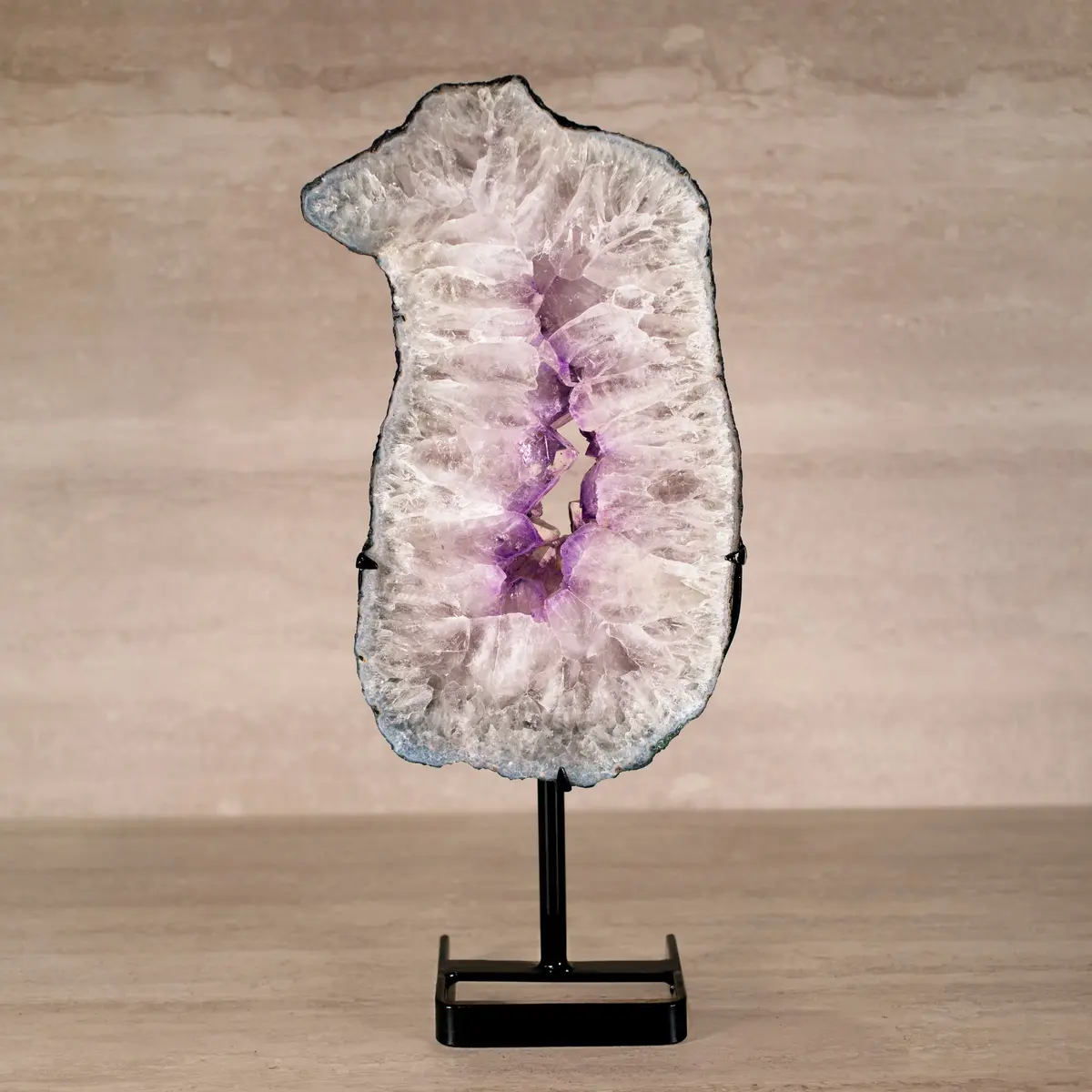Amethyst Geode On Custom Stand From Brazil - 21 In / 21.5 Lbs 1